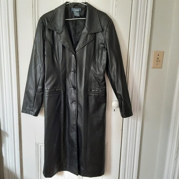 Garage Jackets & Blazers - Faux Leather Trench Coat
